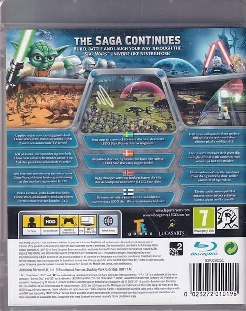 LEGO Star Wars III the Clone Wars - Dansk - PS3 (B Grade) (Genbrug)
